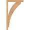 Ekena Millwork Thorton Block Smooth Bracket w/ Offset Brace, Western Red Cedar, 3 1/2"W x 16"D x 28"H BKT0402X16X28THR05SWR - alternate 4